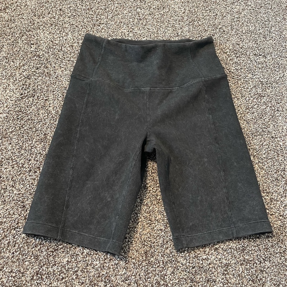 Zella ribbed biker shorts